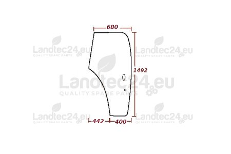 Türscheibe links 82000396 für New Holland, Ford, Fiat